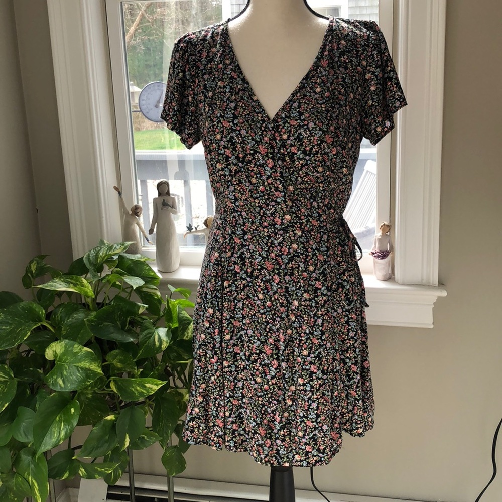 Abercrombie and Fitch Floral Wrap Dress